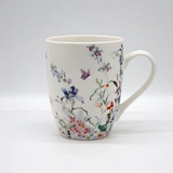 Watercolor Floral & Butterfly Porcelain Mug